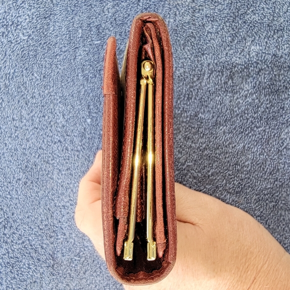 Burberry Beige & Burgundy Canvas Leather Nova Check Long Wallet - Picture 9 of 16